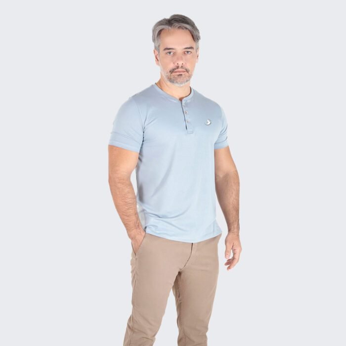 Camiseta Henley Wolf Egípcio Gola Padre