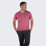 Camiseta Henley Wolf Egípcio Gola Padre