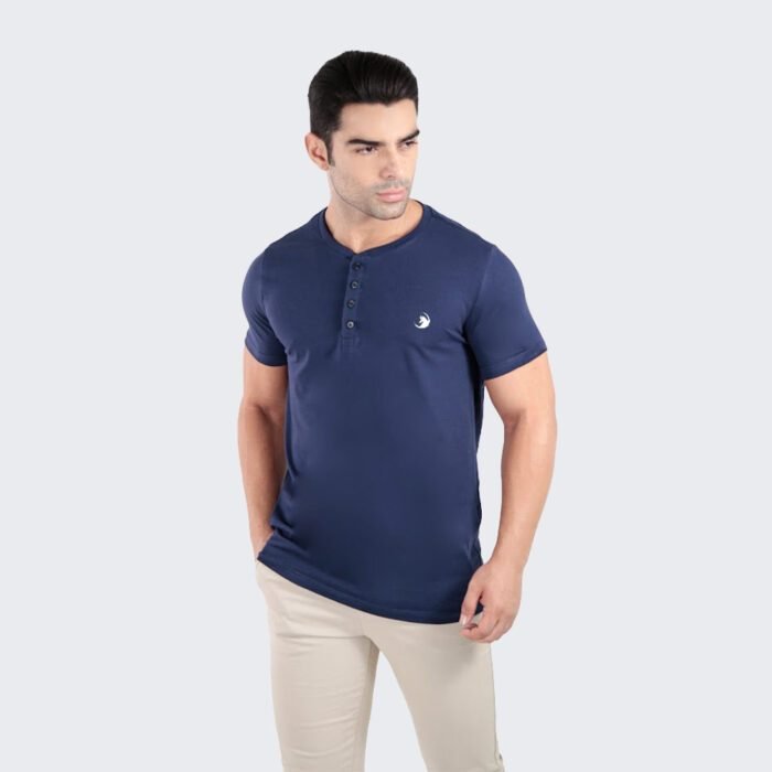 Camiseta Henley Wolf Egípcio Gola Padre