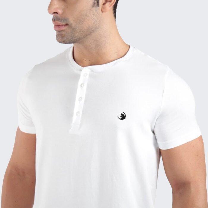 Camiseta Henley Wolf Egípcio Gola Padre