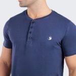 Camiseta Henley Wolf Egípcio Gola Padre