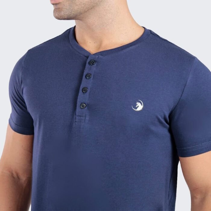 Camiseta Henley Wolf Egípcio Gola Padre
