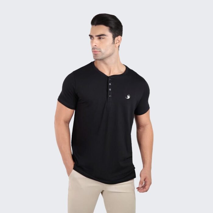 Camiseta Henley Wolf Egípcio Gola Padre